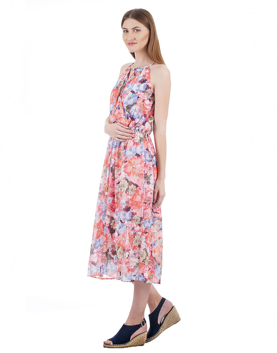 U.S. Polo Assn. Women Floral Print Casual Wear Dresses